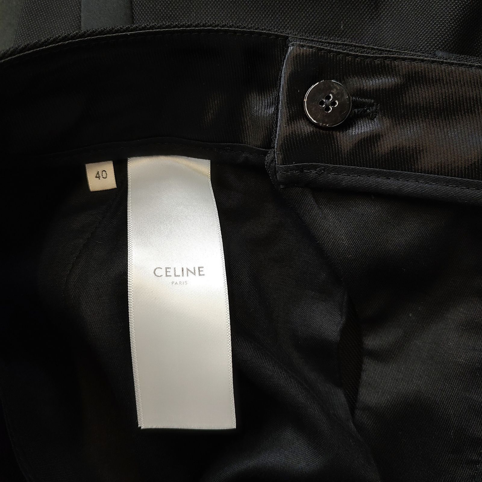 CELINE セリーヌ サイドライン スラックス ロングパンツ 2P124120D 40