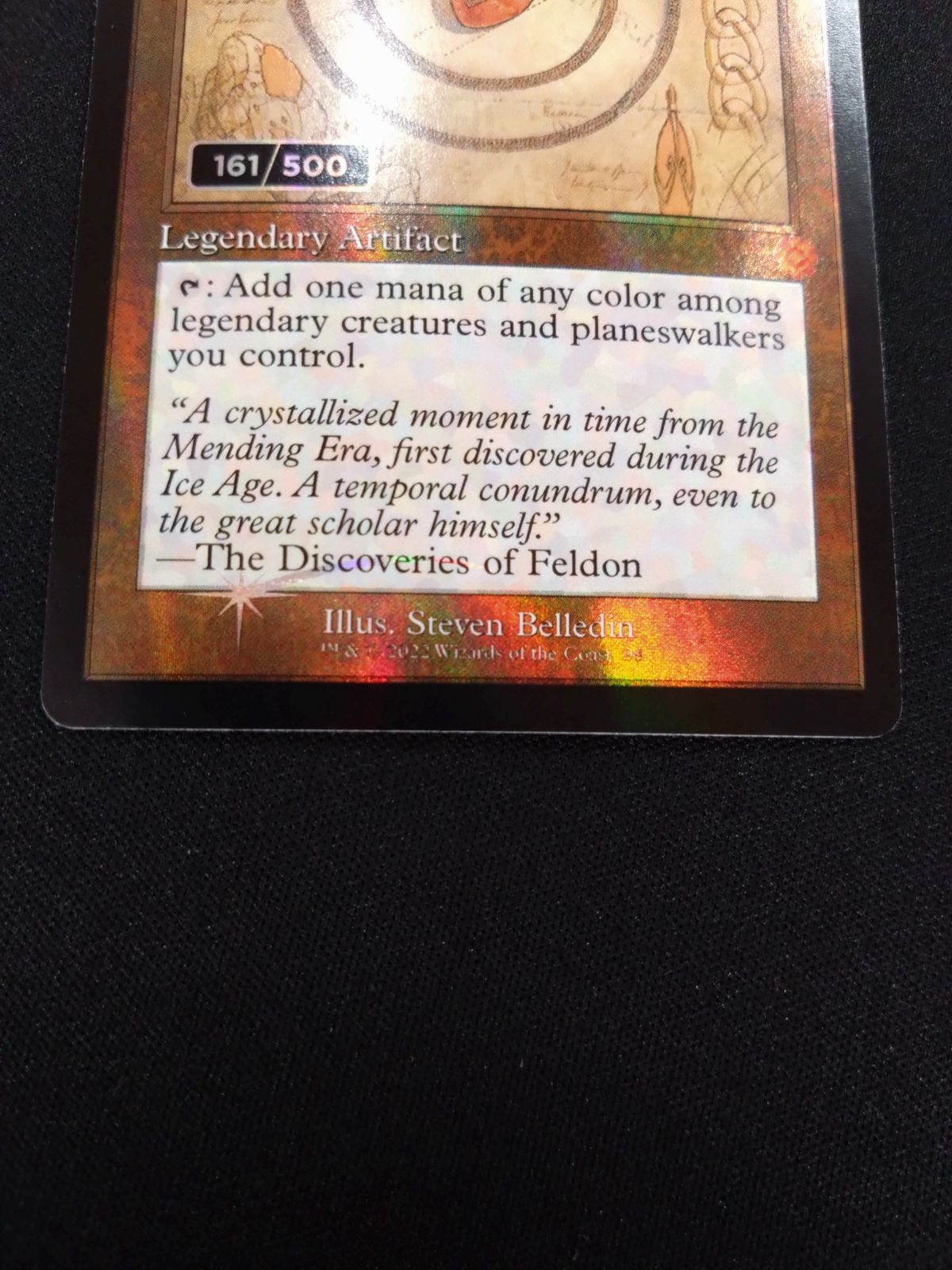 MTG モックスアンバー ダブルレインボウ FOIL シリアル 161/500 設計図