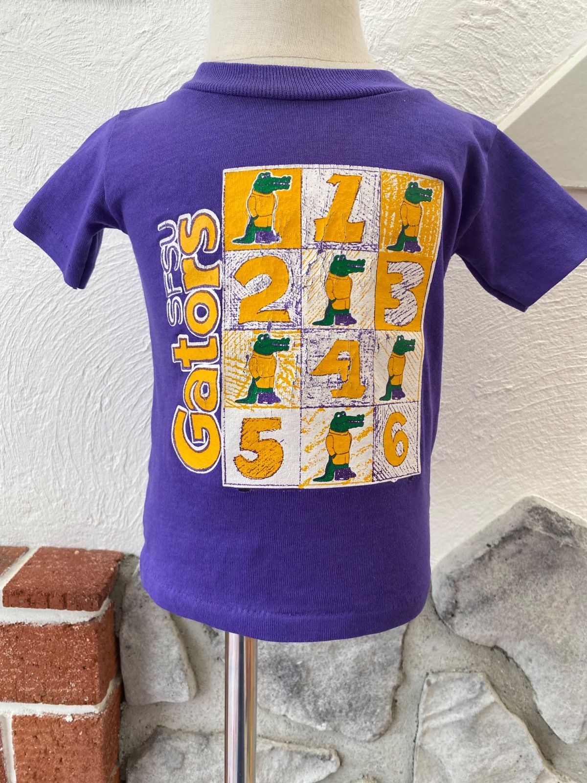 【Size80】vintage USA製 ワニ 半袖Tシャツ