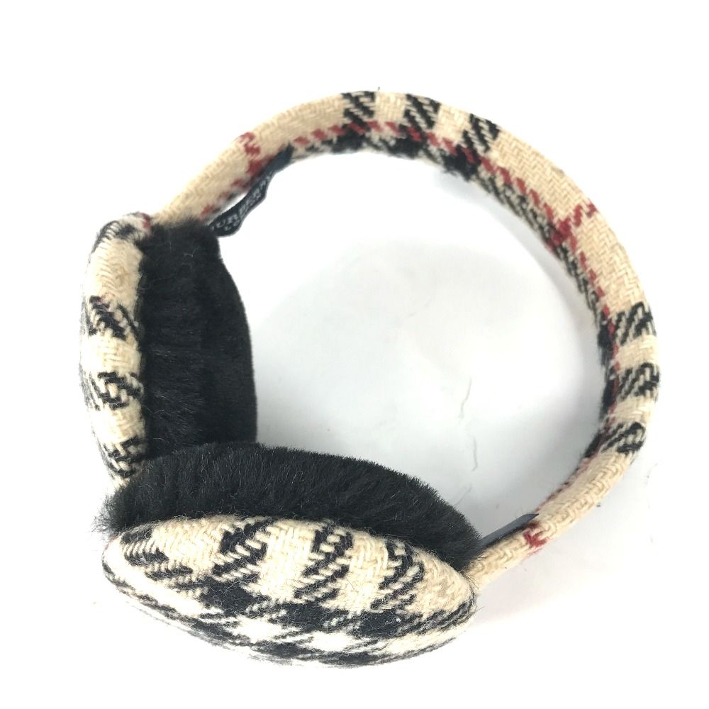 BURBERRY バーバリー イヤーマフ チェック ウール - メルカリ