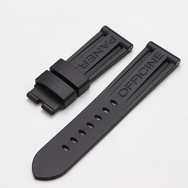 パネライ 純正ベルト ラバー ブラックカラー 23mm用 メンズ腕時計 2000000 NSK SMZ