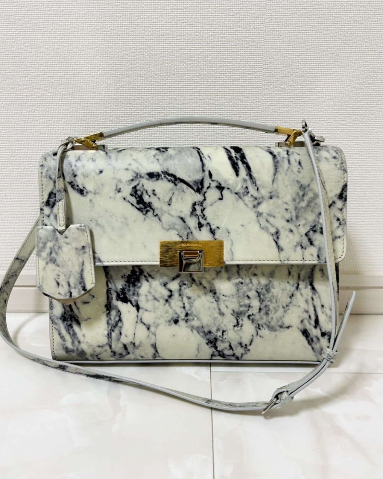 BALENCLAGA バレンシアガ ハンドバッグ 2WAY ルティス ホワイト系  