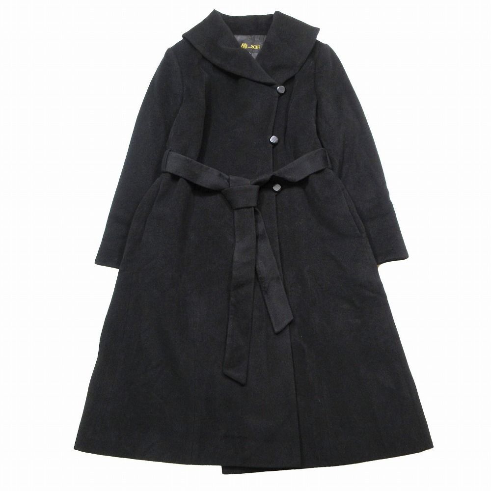 なおたん　TOKYOSOIR　東京ソワール　コート　アンゴラ混 東京ソワール TOKYO SOIR フォーマルコート ショールカラー コート