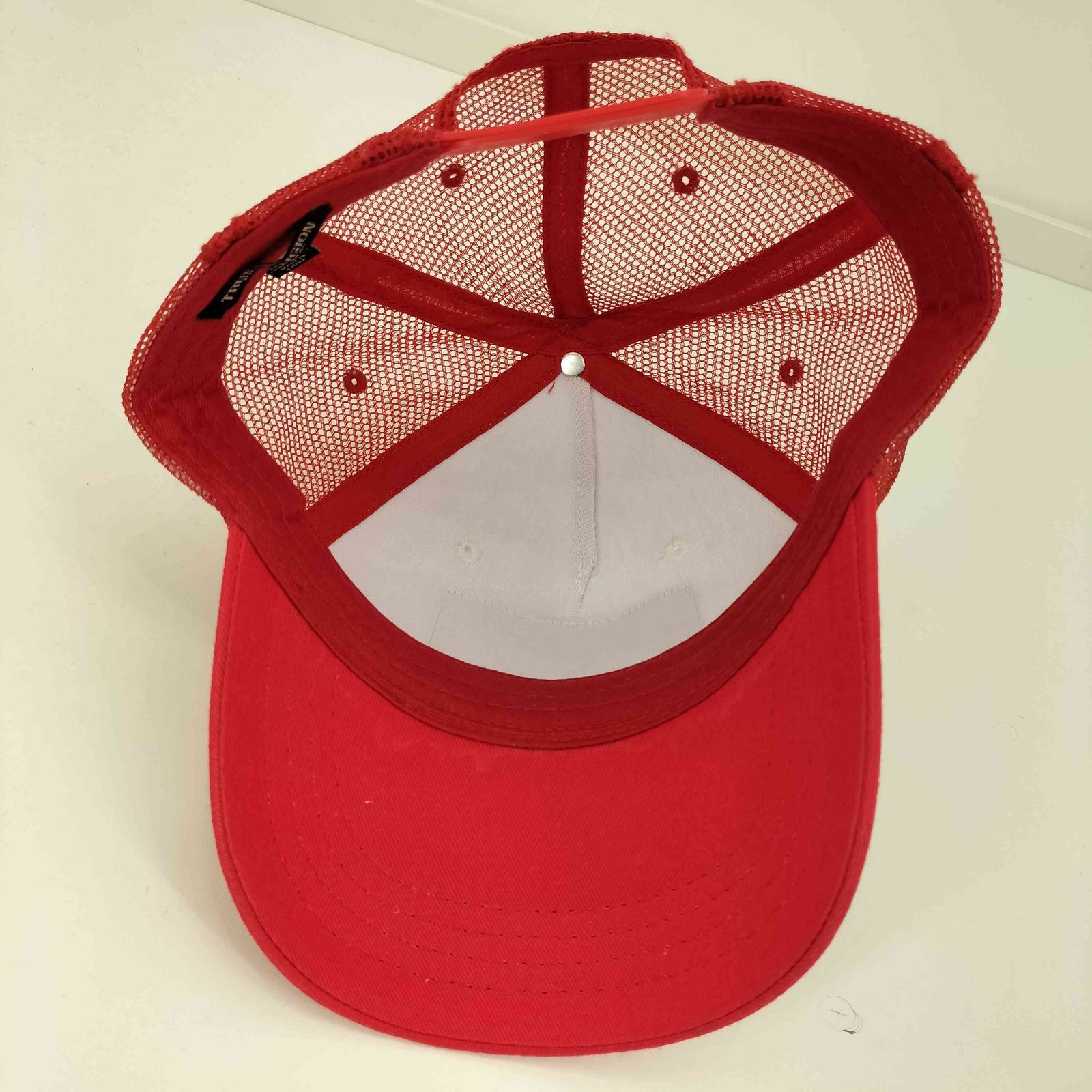 トゥルーレリジョン TRUE RELIGION メッシュ キャップ ヴィンテージ加工 USED加工 帽子 刺繍 レザー バック アジャスター 緑 メンズ レディ TRUE RELIGION カモフラージュ メッシュキャップ TRUE RELIGION