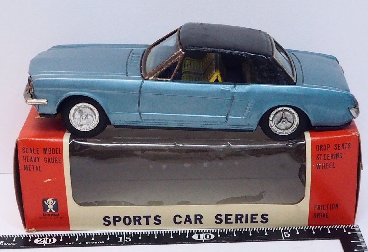 旧バンダイ【FORD MUSTANG フォード マスタング 青】SPORTS CAR