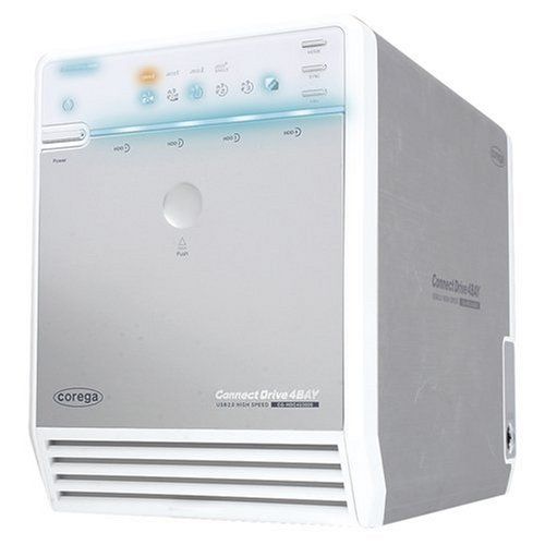 箱説なし ケーブル付き Corega USB2.0接続 3.5インチSATAハードディスクケース CG-HDC4U3000 日付時間指定不可