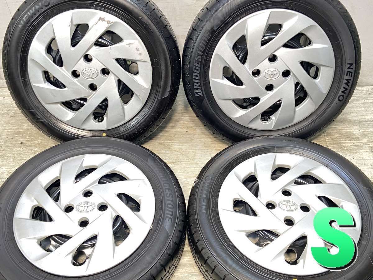 175|65R15 ブリヂストン NEWNO トヨタ純正 WM 15x5.0 39 100-4穴 タイヤ サマータイヤ ホイールセット 4本セット s15250421048