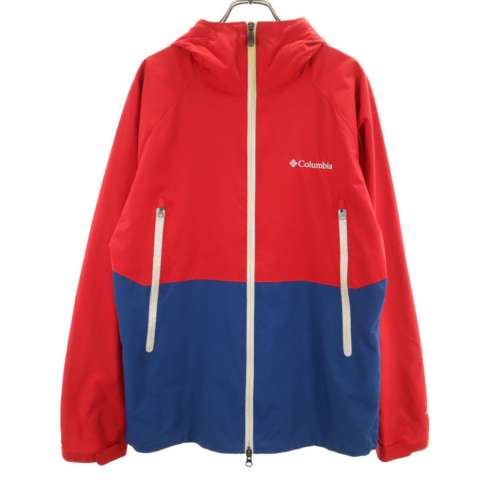 コロンビア Columbia 長袖 アウトドアジャケット M - 赤×青 