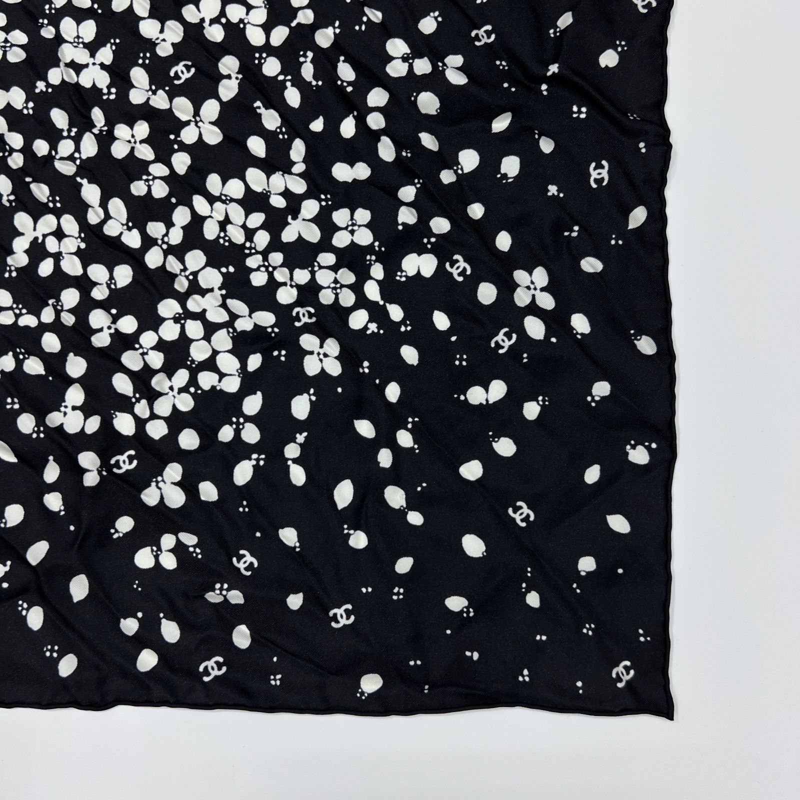 中古】CHANEL シャネル ココマーク シュシュ スカーフ 2点セット