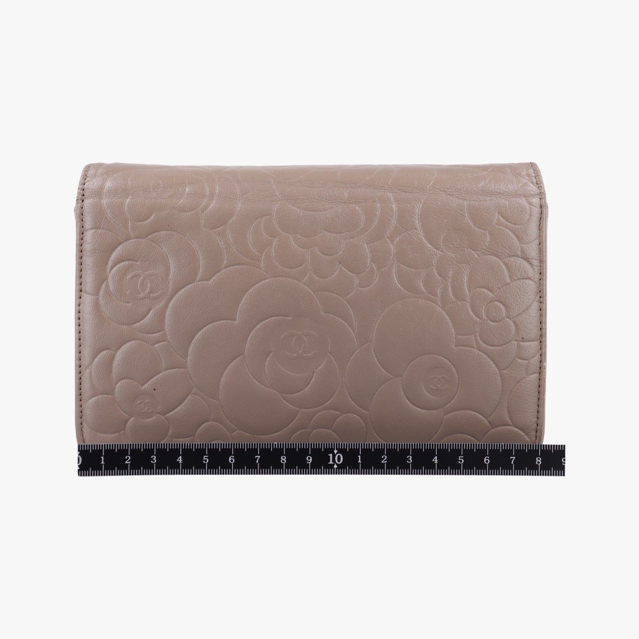 シャネルChanelカメリア ブラウン ラムスキン A47421 17360816