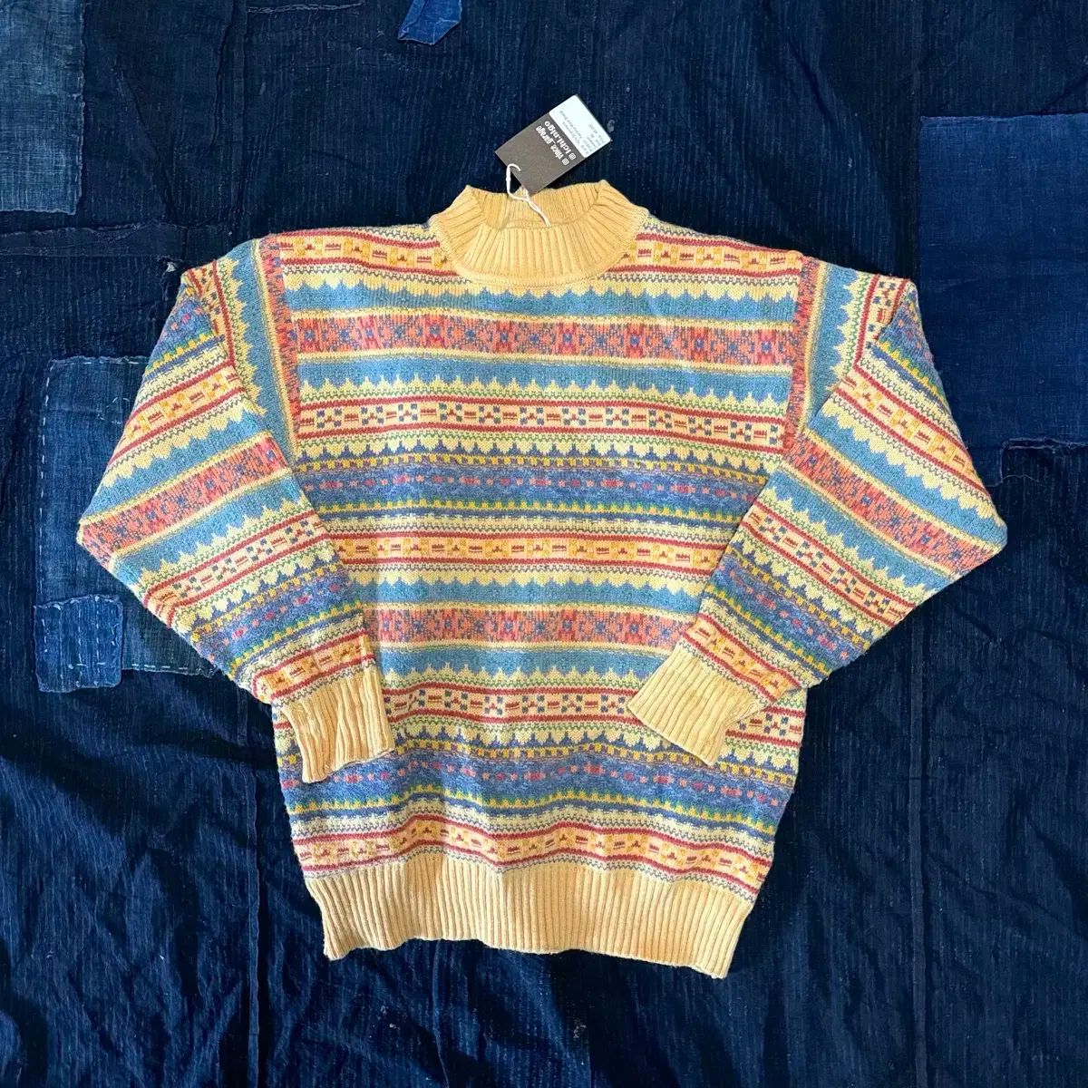 90s Brenntano フェアアイル ウール ブレンド セーター 90