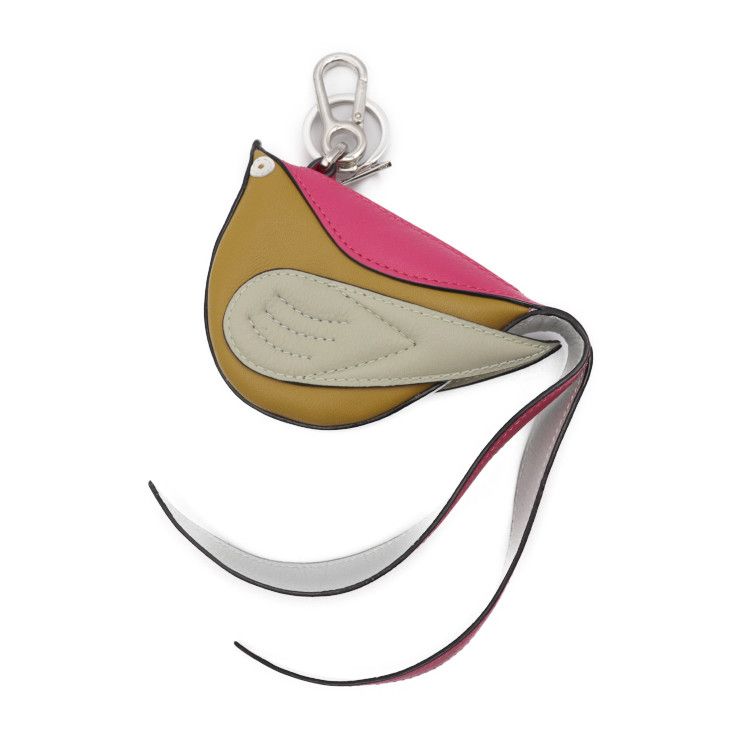 LOEWE ロエベ コインケース カーフレザー マルチカラー シルバー