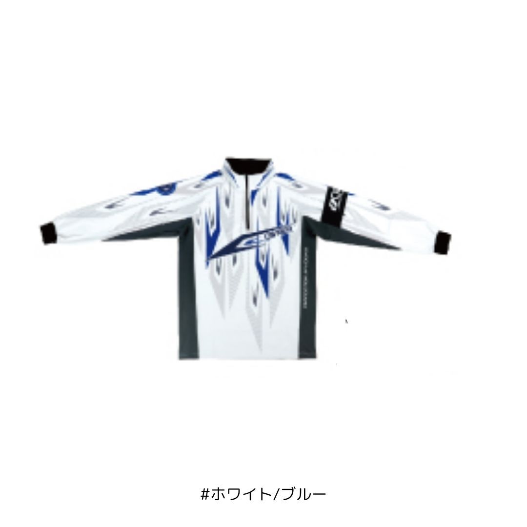 ストレッチグラフィックシャツ2 #4Lサイズ #ホワイト/ブルー OWNER