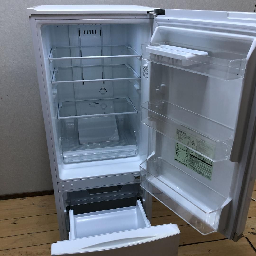 TOSHIBA　ノンフロン冷凍冷蔵庫　GR-M15BS　2018年製 TOSHIBA 東芝 冷蔵庫 冷凍冷蔵庫 GR-M15BS 2018年 ノンフロン