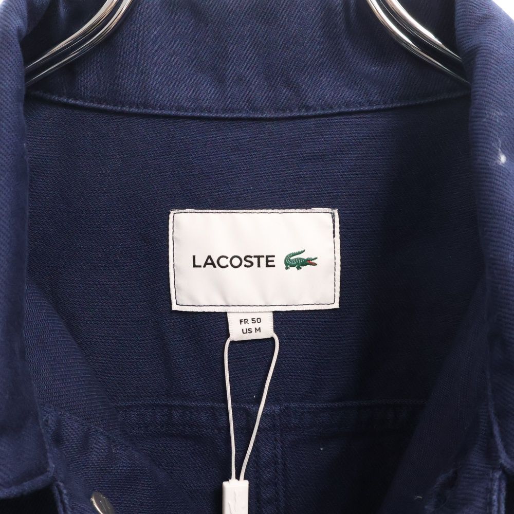 LACOSTE (ラコステ) ボックスカラーデニムジャケット BH022J ネイビー  