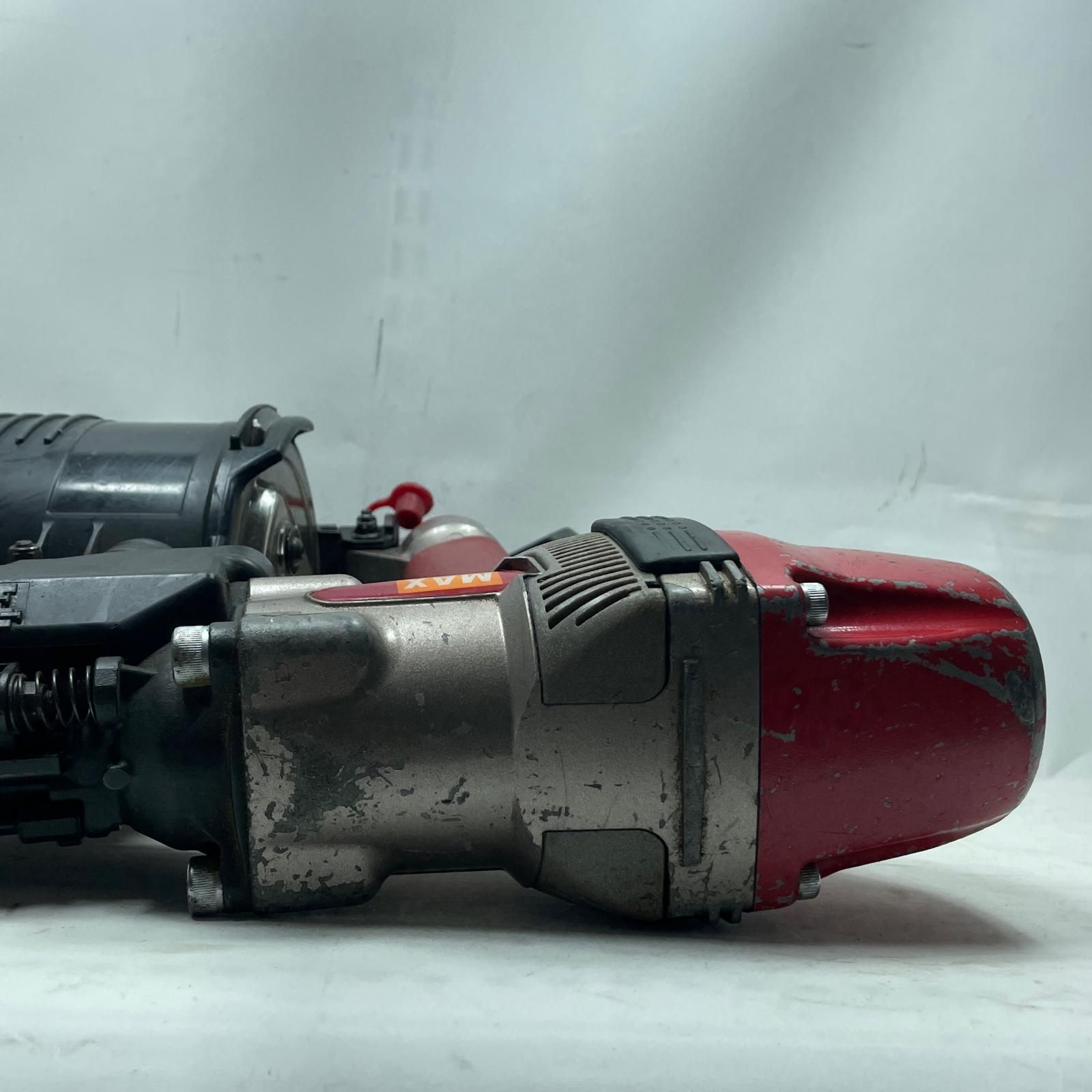 女性らしい MAX マックス エアネイラ HN-90X1 レッド 本体のみ 高圧 90mm 07621017D ピカピカの