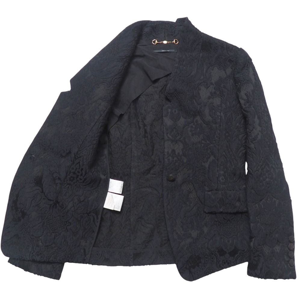 GUCCI グッチ テーラードジャケット サイズ40 ジャガード ジャケット イタリア製 ブランド古着 20251021|RA6351 NICORILABO_COM