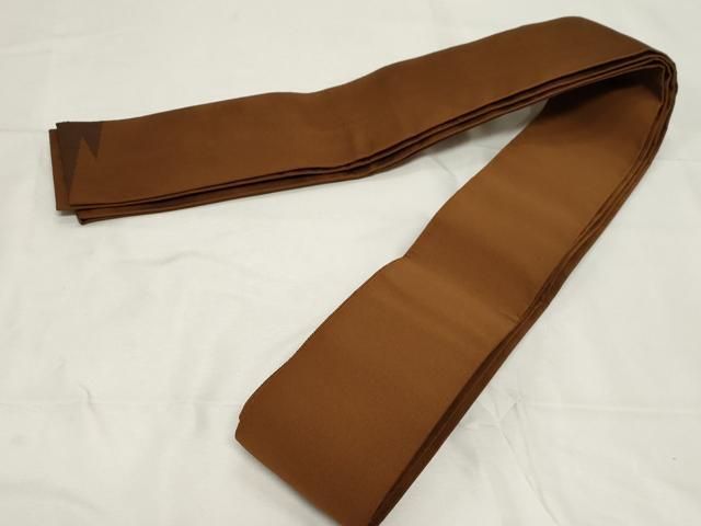 平和屋着物○男性 爪搔き本綴れ 角帯 渋紙色 正絹 逸品 CAAZ6409dy