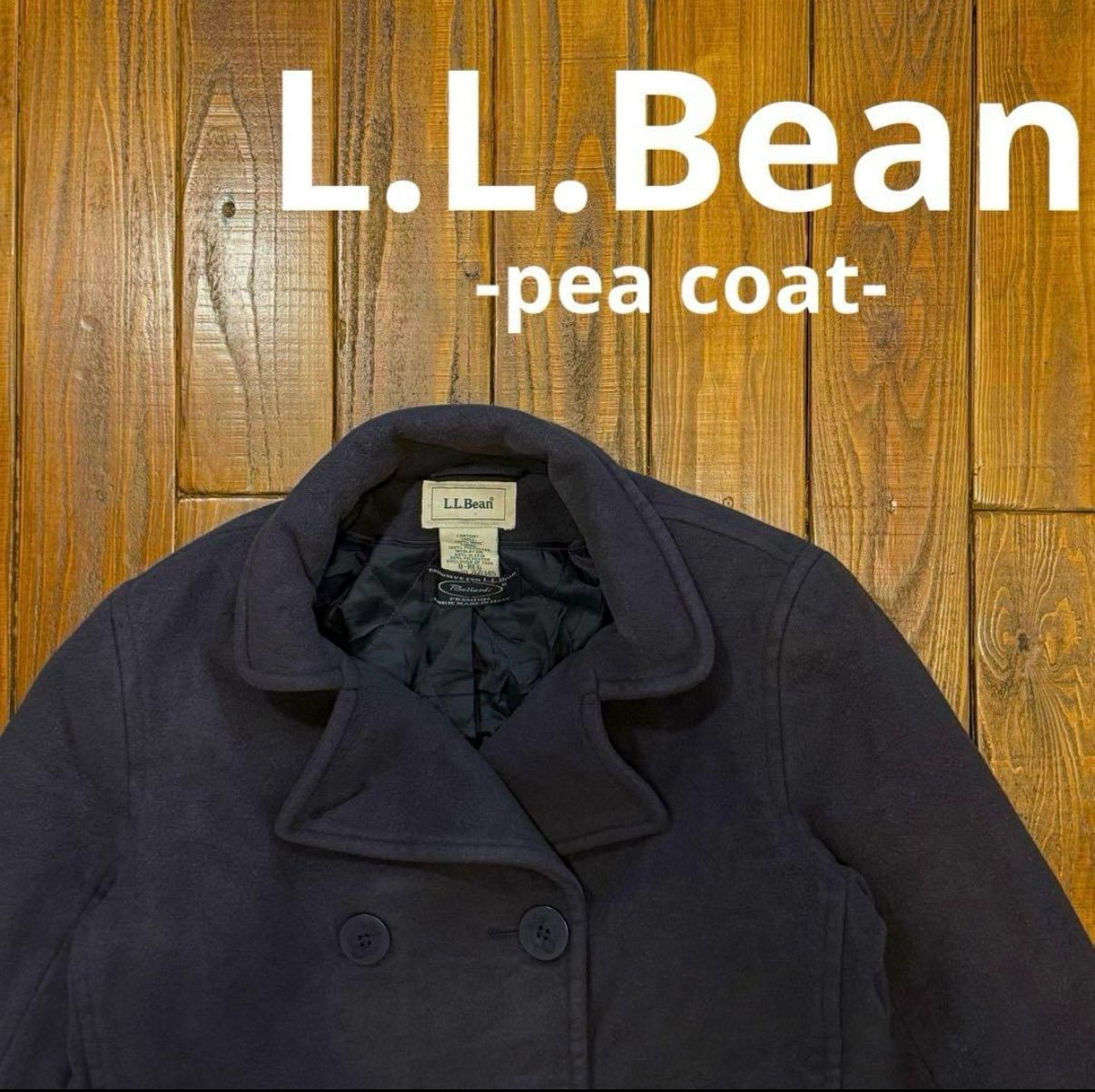 L.L.Bean エルエルビーン ウールピーコート 8REG ネイビー