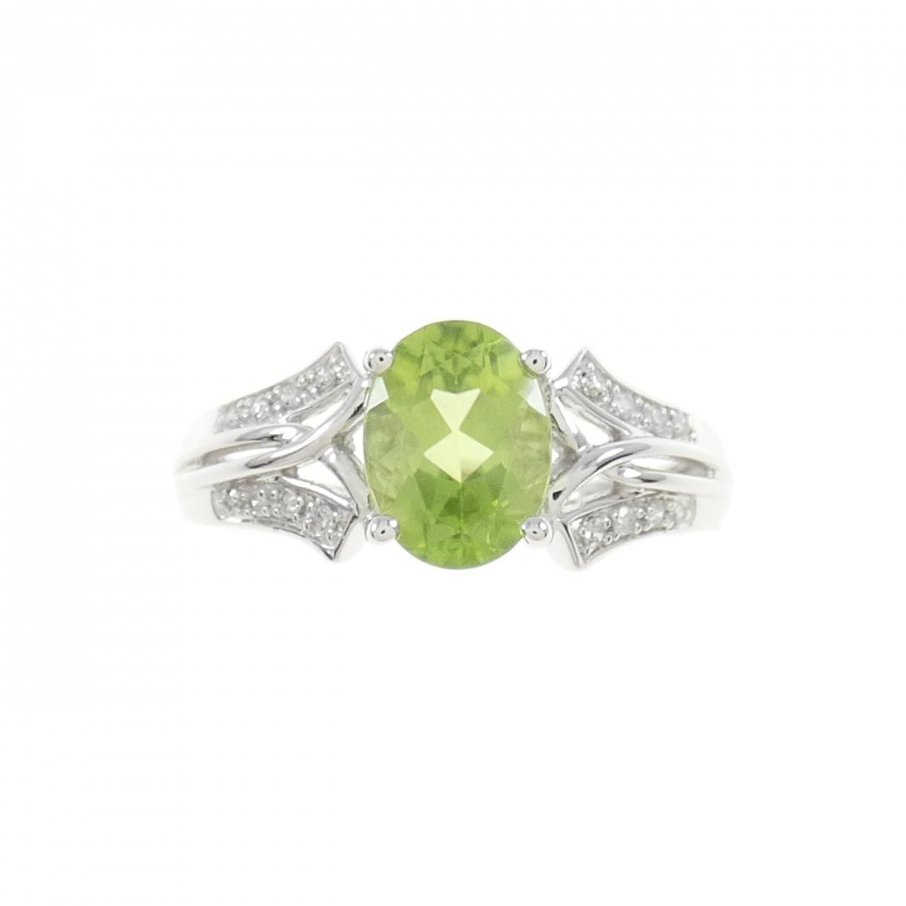 K14WG ペリドットリング K14WG ペリドット リング - メルカリ