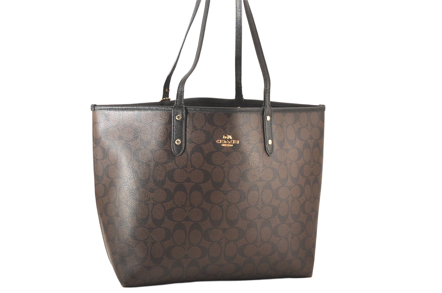 コーチ COACH リバーシブル トートバッグポーチ付き COACH 