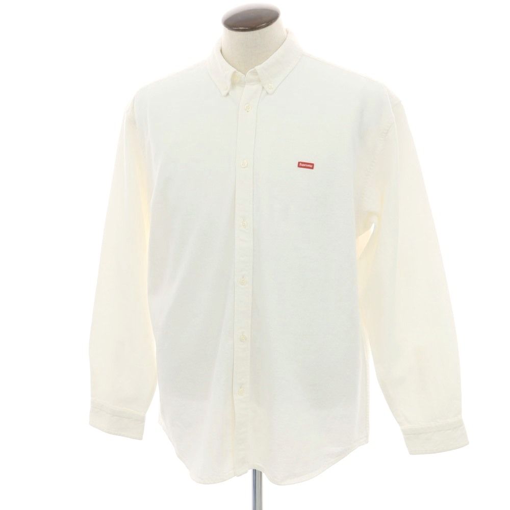 シュプリーム Supreme 秋冬 Small Box Denim Shirt コットン ボタンダウン デニムシャツ ホワイト サイズL メンズ