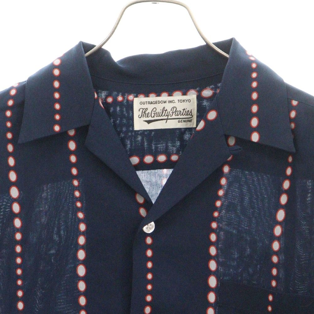 【美品】ワコマリア ストライプ 半袖 シャツ サイズ M WACKO MARIA (ワコマリア) 20SS HAWAIIAN SHIRT S/S TYPE-11