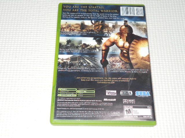 Xbox - xbox★SPARTAN TOTAL WARRIOR 海外版 北米版 xbox☆SPARTAN TOTAL WARRIOR 海外版 北米版☆箱付・説明書付