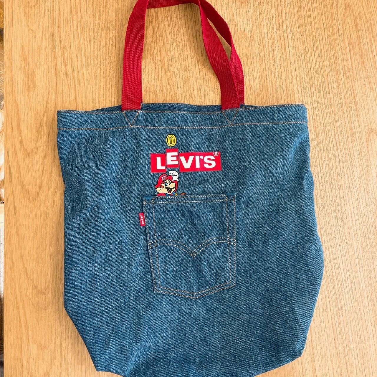 Levis super Mario デニム トートバッグ マリオ リーバイス - メルカリ