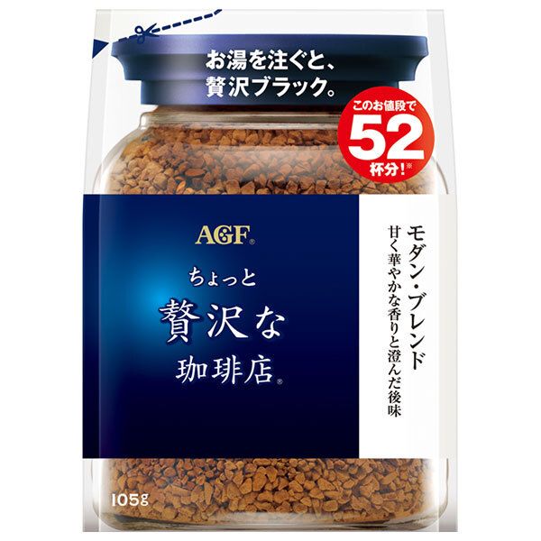 AGF ちょっと贅沢な珈琲店 モダン ブレンド 105g袋×12袋入× 2ケース ｜ agf インスタントコーヒー粉