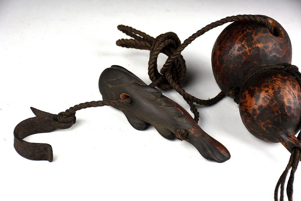 瓢箪と鯰の自在鉤