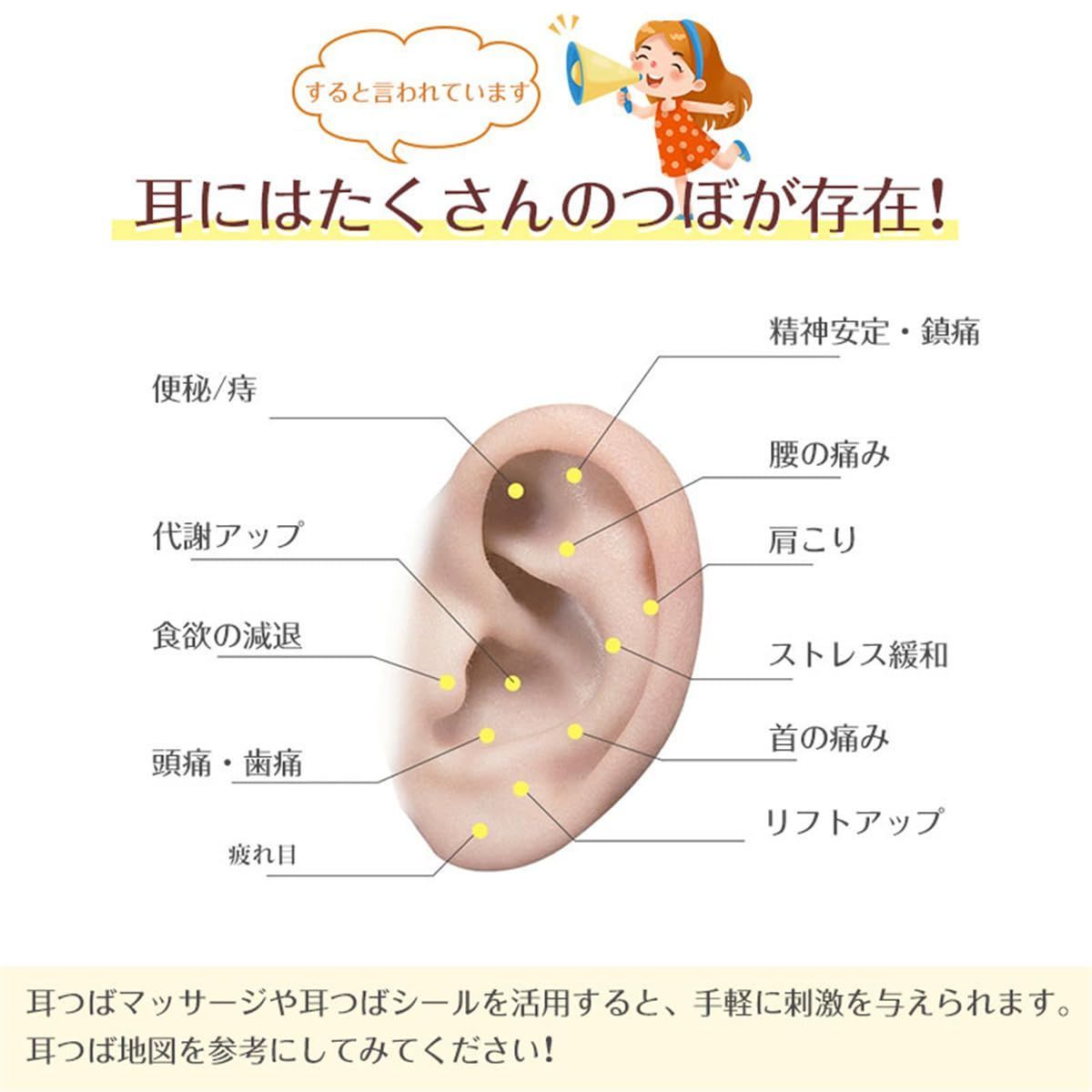 新品 Olesew【200粒】耳つぼジュエリー 耳ツボシール 耳つぼ