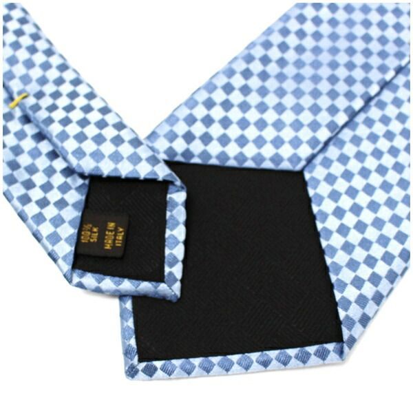 55742 ルイヴィトン シルク ネクタイ チェック柄 中古 Aランク LOUIS