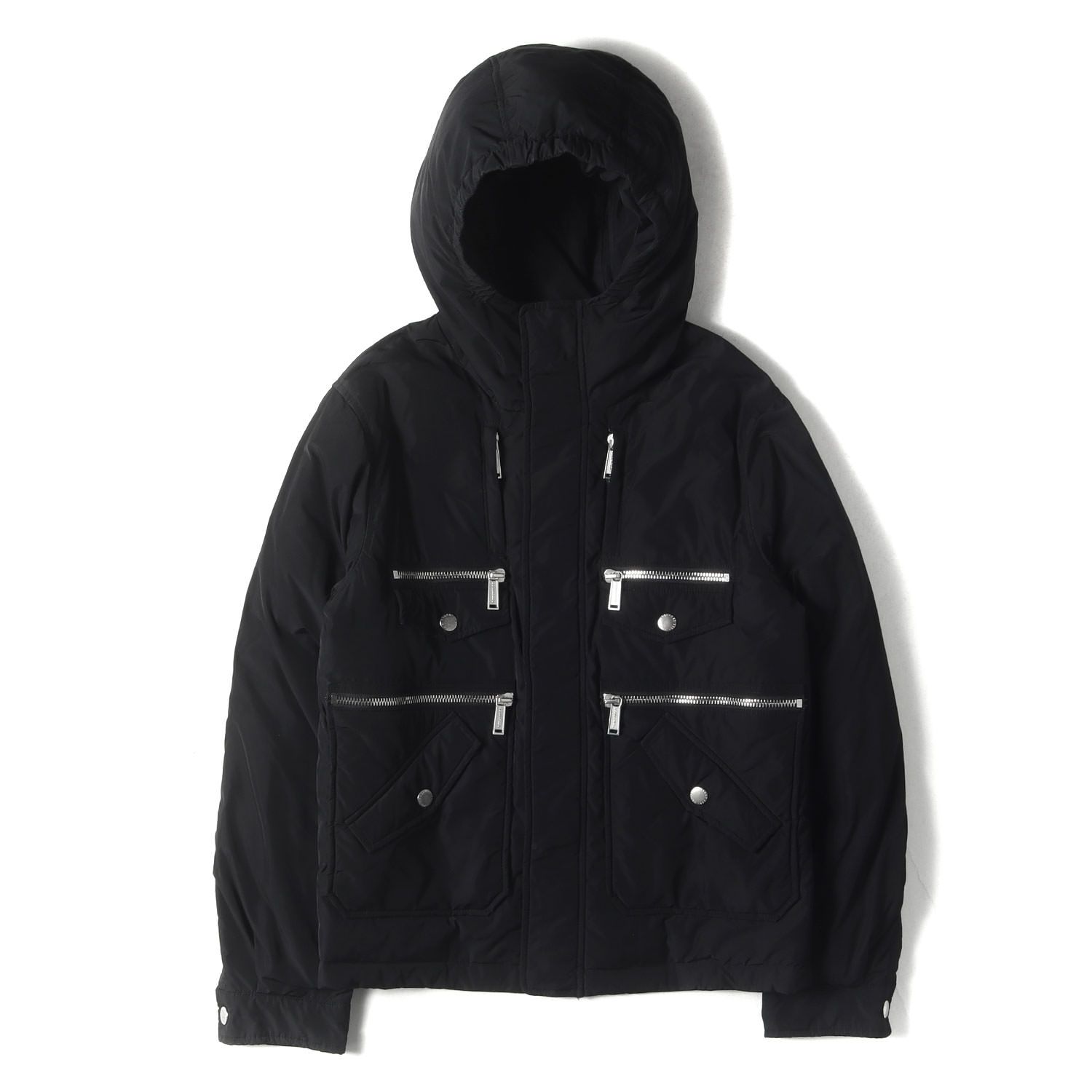DSQUARED2 ディースクエアード ジャケット サイズ:48 / フーデッド ダウンジャケット (S71AM0649 S44486) / ブラック 黒 / アウター ブルゾン 上着【メンズ】【中古】