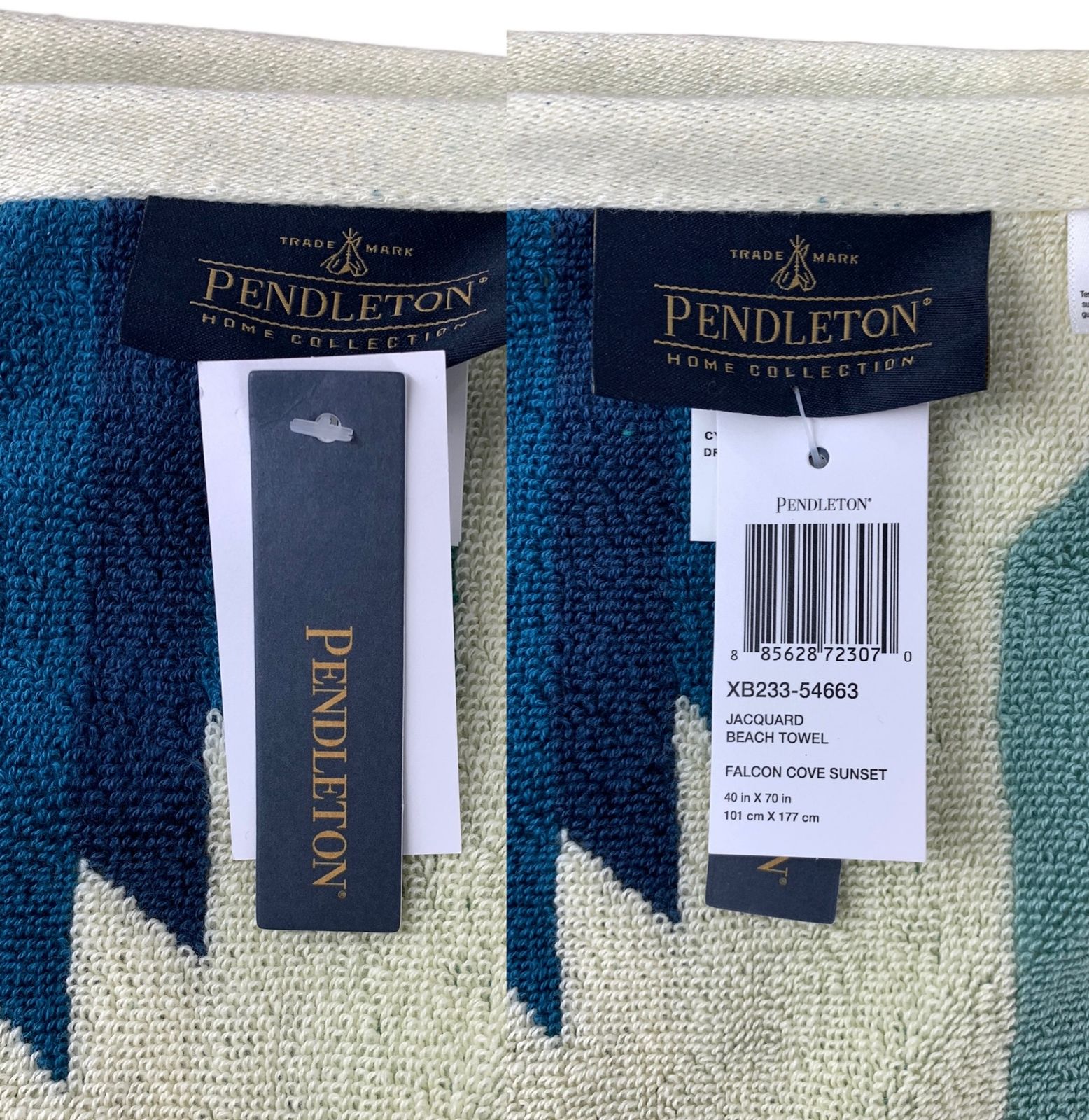 PENDLETON (ペンドルトン) Oversized Jacquard Spa Towel タオルケット ビーチタオル ブランケット  W102cm×H178cm XB233-54663 アウトドア雑貨/025