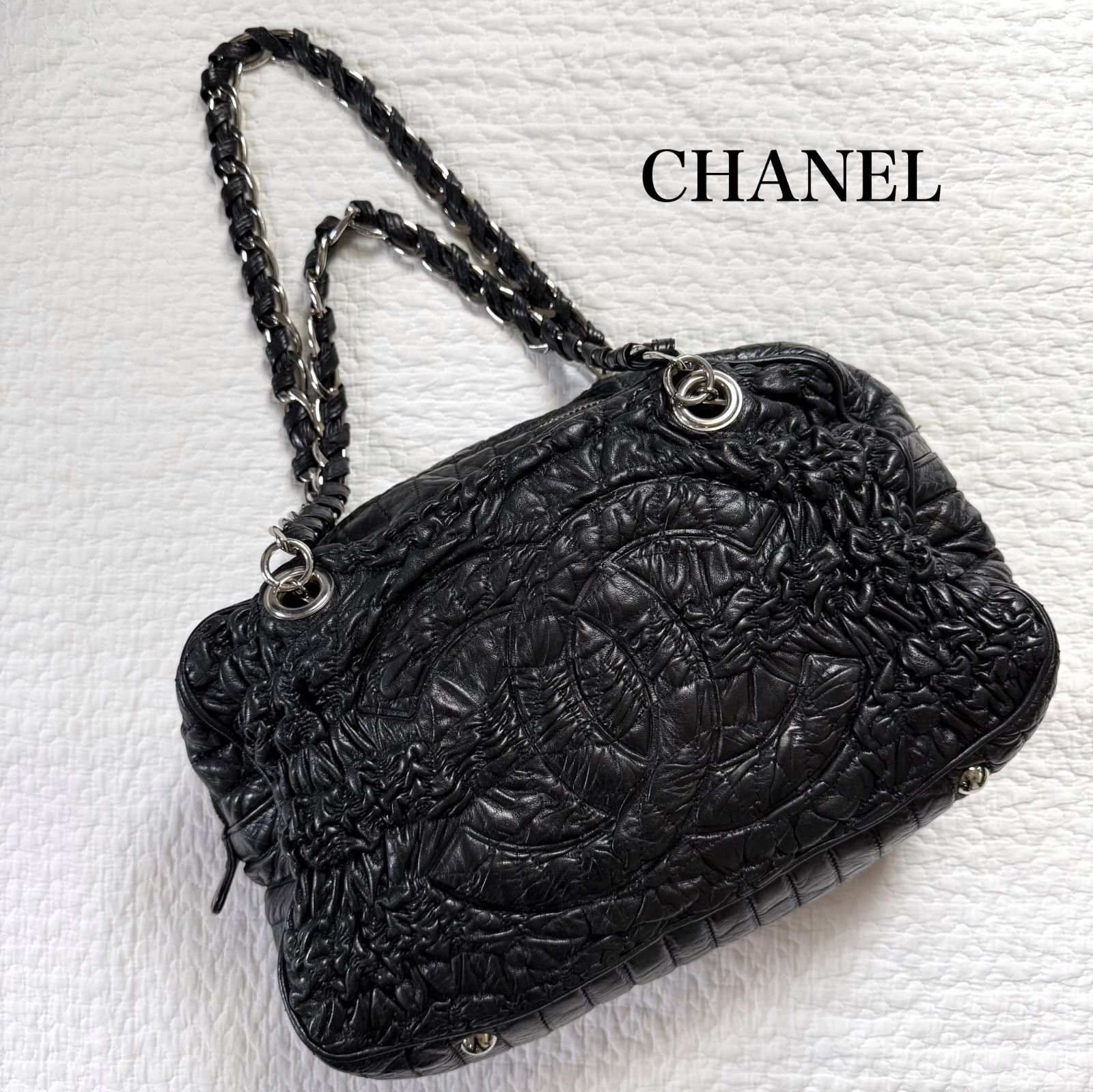 シャネル CHANEL チェーントートバック ショルダーバック シワ シャネル CHANEL チェーントートバック ショルダーバック シワ