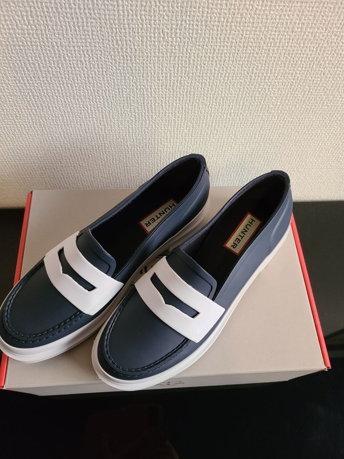 HUNTER リファインドペニーローファー HUNTER リファインドボウグロス