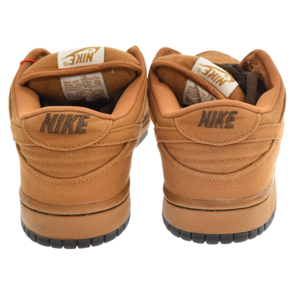 NIKE (ナイキ) ×CARHARTT SB DUNK LOW PRO 304292-224 カーハート エスビー ダンク ローカットスニーカー  US9.5 ブラウン