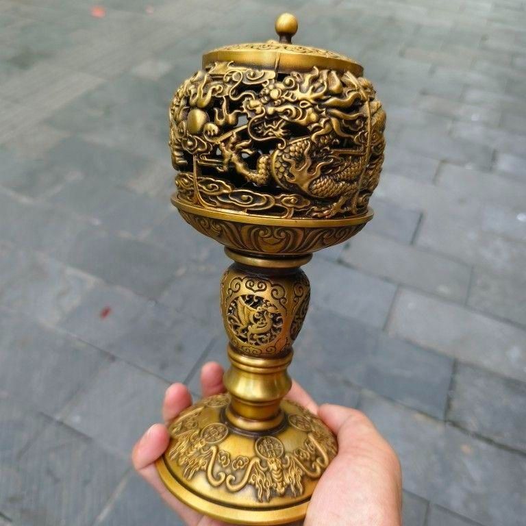 木製　小物入れ　紫檀　硯箱　蓮華　透彫　極細工　文房具　中国美術　香合　香炉 木製 小物入れ 紫檀 硯箱 蓮華 透彫 極細工 文房具 中国美術