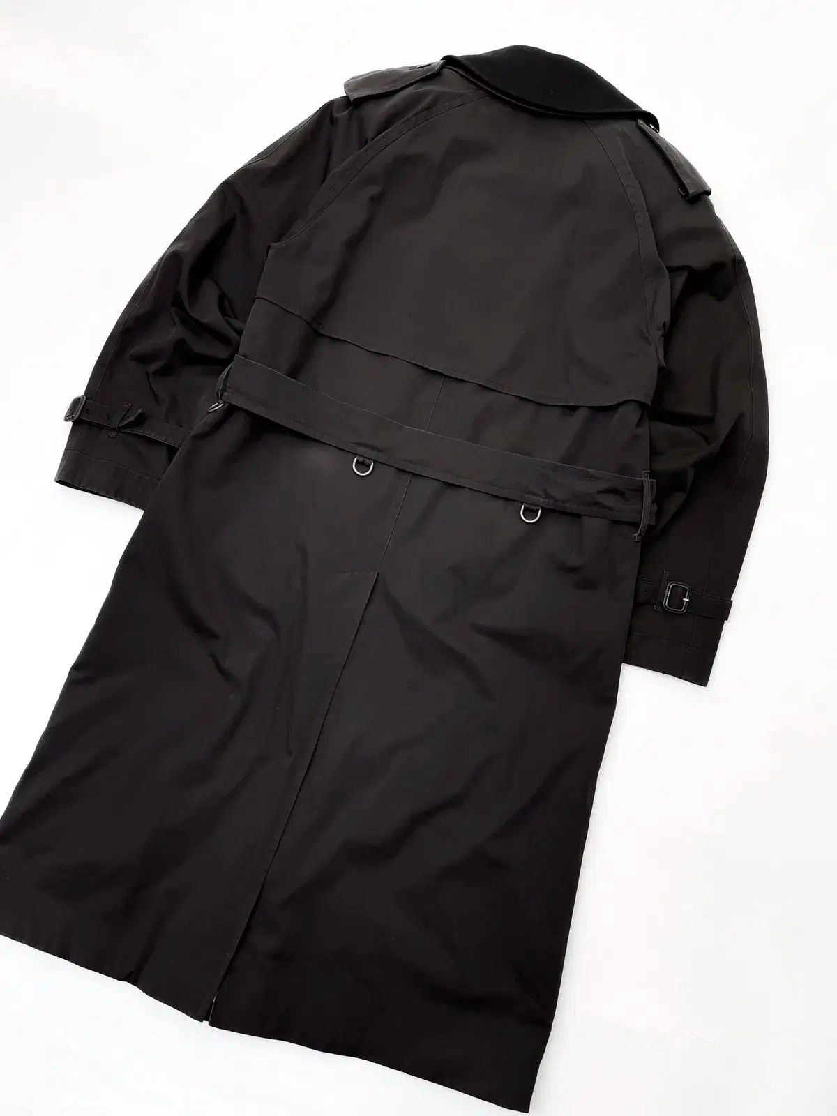 希少50年代ウールリッチノーカラーコートL紺ネックベルト上品冬