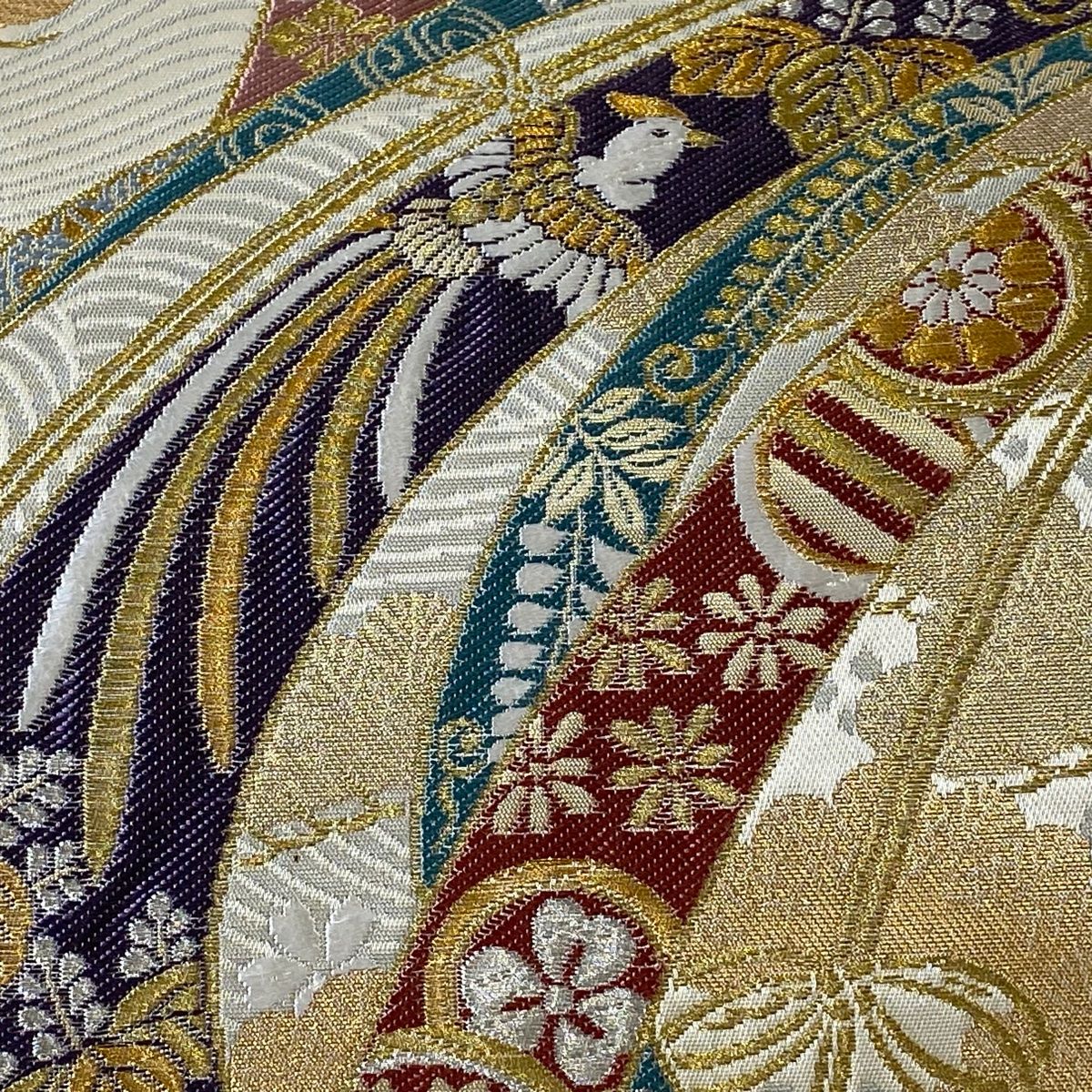 【新品未使用美品❣️】さがら刺繍　六通　正絹袋帯 楽天市場】袋帯 正絹 未使用の通販