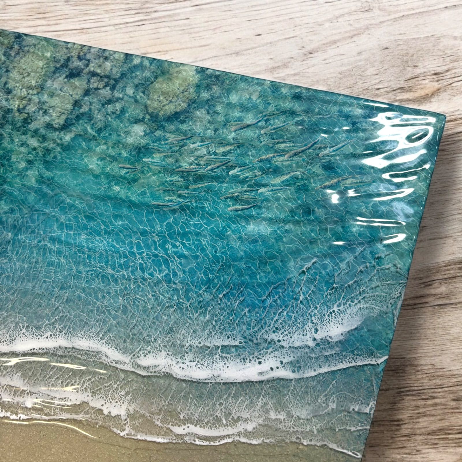 <魚の群れと珊瑚の海>超立体