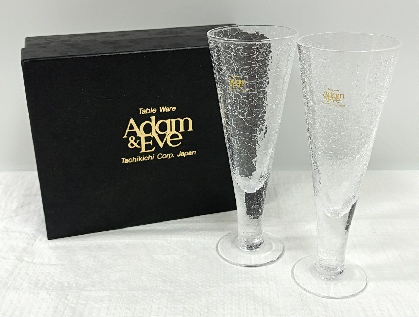 たち吉 Adam＆Eve 雪あかり ネージュ ペアワイングラス 未使用品 - メルカリ