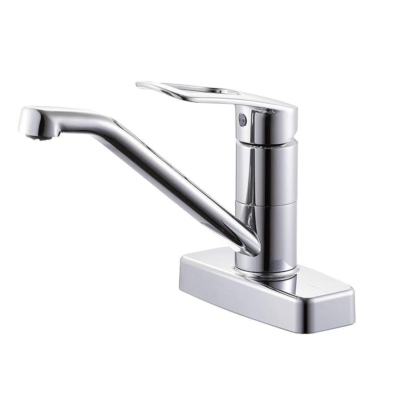 SANEI サンエイ シングル台付混合栓 ミニキッチン用 節水水栓 エコ水栓 泡沫 水はね防止 取付ピッチ102ｍｍ K77CEV-13 0