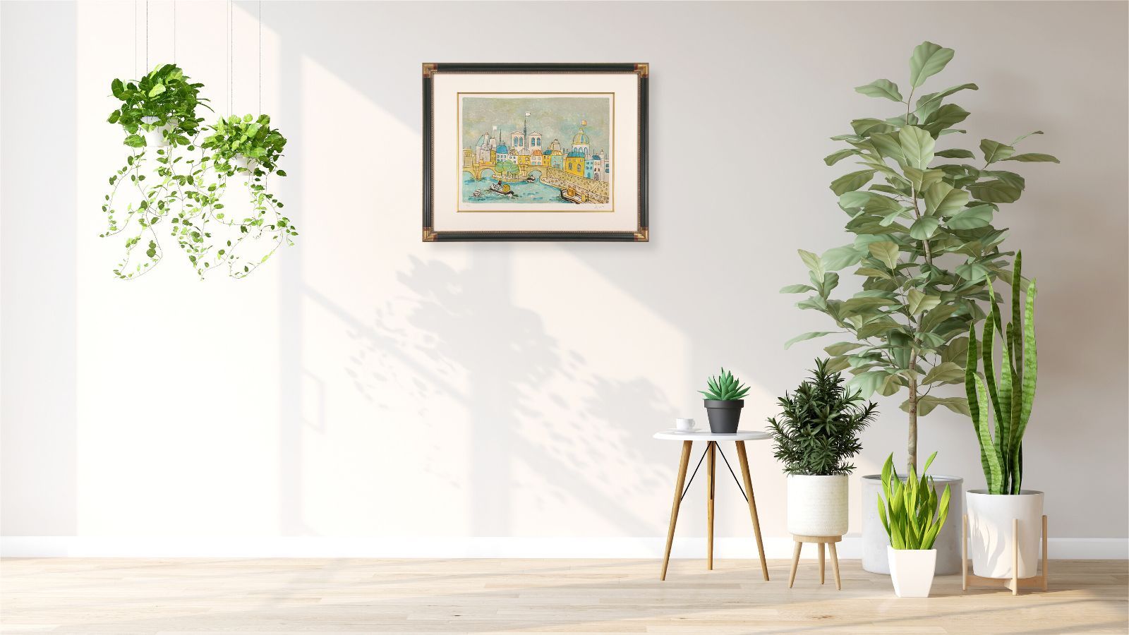ポール・アイズピリ 「ポンヌフの景色」 リトグラフ 版画 絵画
