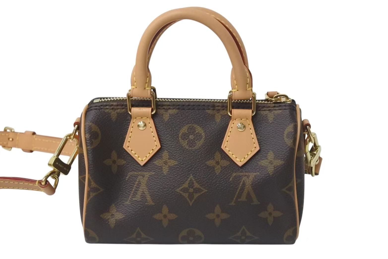 極美品 LOUIS VUITTON ルイヴィトン ナノスピーディ
