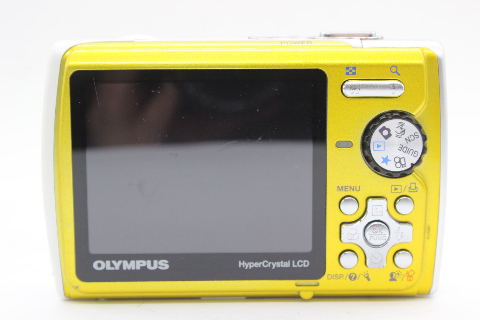 返品保証】 オリンパス Olympus μ 850 SW イエロー 3.0x バッテリー