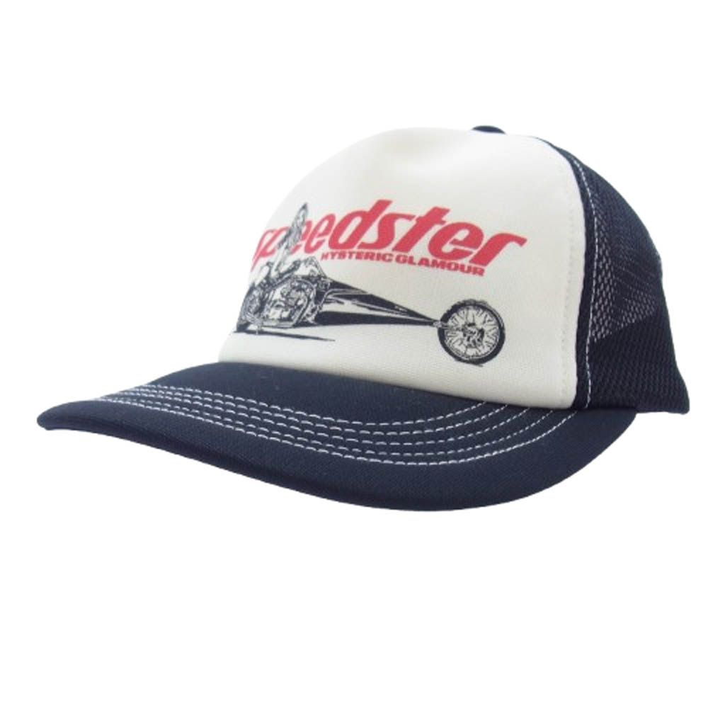 HYSTERIC GLAMOUR ヒステリックグラマー 02221QH05 SPEEDSTER メッシュ キャップ ブラック系