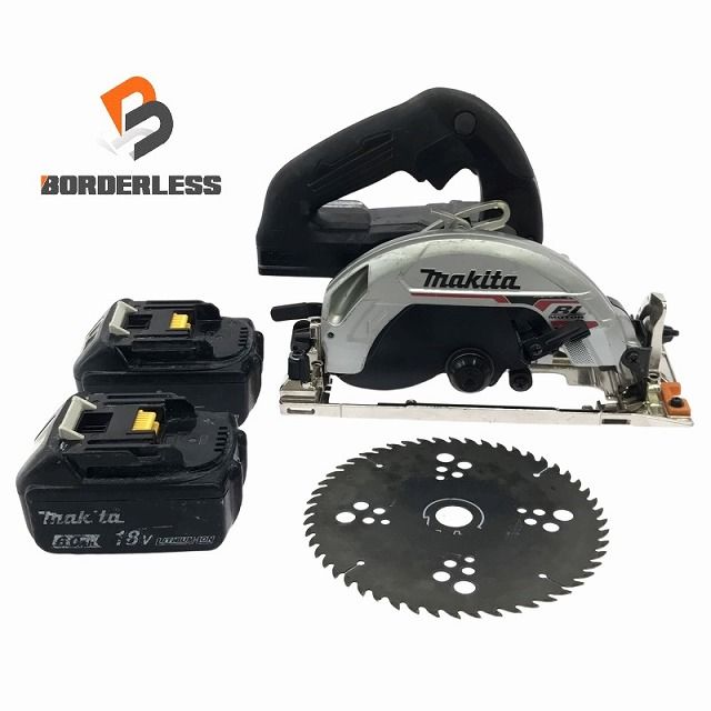 makita マキタ 18V 165mm 充電式マルノコ HS631D 黒|ブラック 本体 バッテリー2個 3.0Ah|6.0Ah 丸鋸|丸のこ 切断 110266