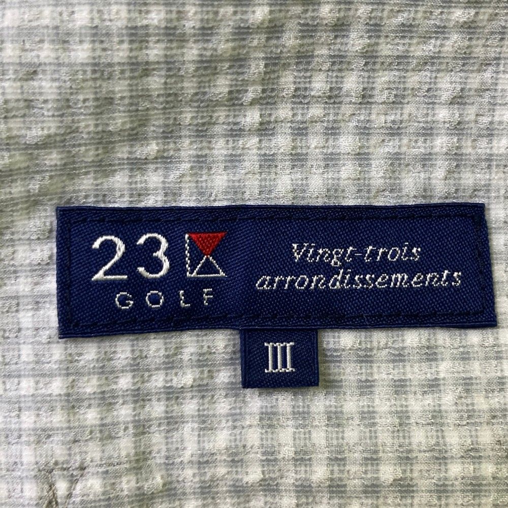 サイズ：3 23区GOLF ニジュウサンクゴルフ シアサッカーパンツ